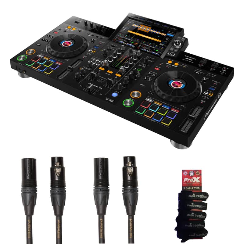 Pioneer DJ XDJ-RX3 All-In-One DJ System + 2 Gold Roland XLRs image 1