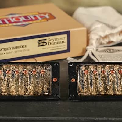 Seymour Duncan Antiquity Humbucker Pickup Set Aged Gold 1950's P.A.F. Pickups image 1