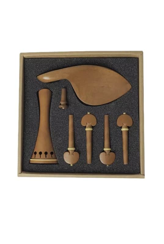 New OEM 4/4 Violin Accesories Bundle Kit 2024 - Brown Maple image 1