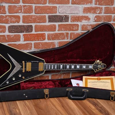 Gibson Custom Art & Historic Flying V Custom “One of The forty” Ebony 2002 w/OHSC image 2