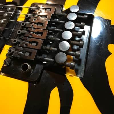 Left Handed ESP Sunburst Tiger George Lynch Signature 1990's Sunburst Tiger image 8
