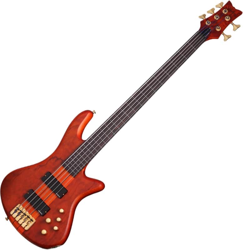Schecter Stiletto Studio-5 FL bass in Honey Satin image 1