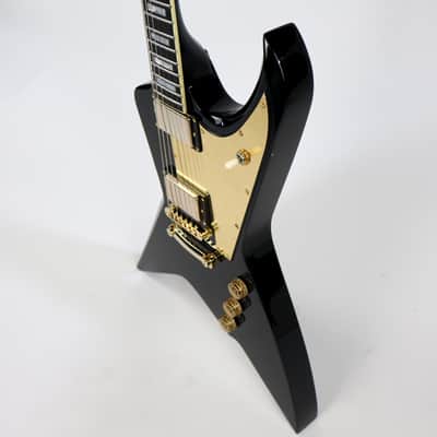 Evil Instruments (Claudio Sanchez) Presents: “The Jackhammer” - Black with Gold Mirror Pickguard (In partnership with Dunable Guitars) image 6