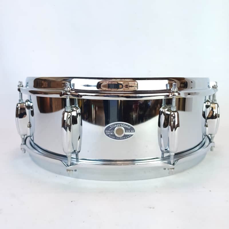 Slingerland 5×14″ Festival Chrome Steel Snare Drum 8Lug 80s#50…