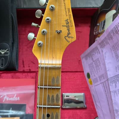 2025 Fender Stratocaster 1964 LTD Fall Event Flamed Neck Gold over Gold Sparkle Heavy Relic image 10