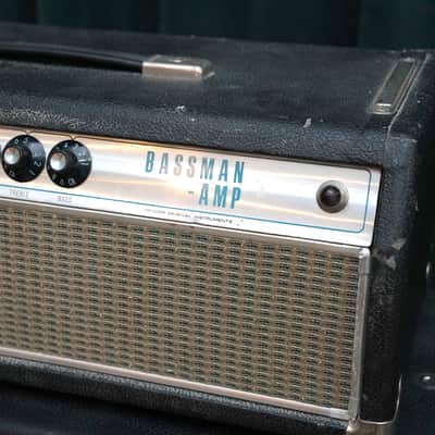 1969 Fender Bassman "Drip Edge" 2-Channel 50-Watt Guitar Amp Head & Cabinet image 12