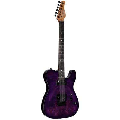 Schecter PT Standard Electric Guitar, Purple Burst image 2