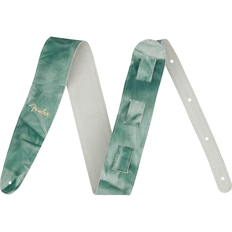 Fender Tie Dye 2" Leather Guitar Strap image 3