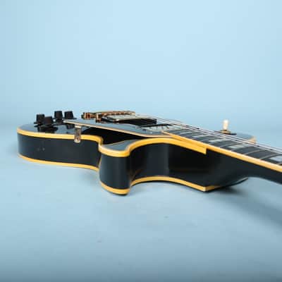 1973 Gibson Les Paul Custom Ebony Black Beauty *Headstock Repair* image 15