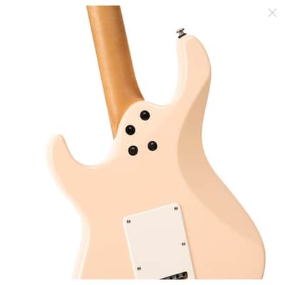 Cort G200SE Aged Cream; roasted maple neck and H-S-S versatility with throwback finishes image 9