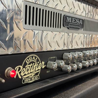 Mesa Boogie Dual Rectifier Solo Head 3-Channel 100-Watt Guitar Amp Head 2009 Bigfoot Foot Switch image 3
