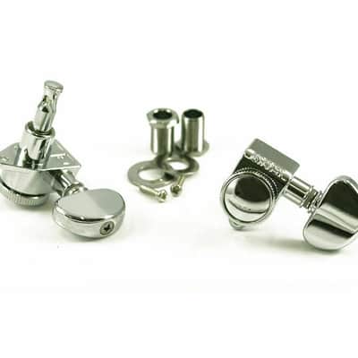 Grover 502C Rotogrip Locking Rotomatic Tuners 3 +3 Chrome Finish image 5