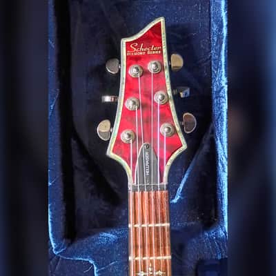 2007 Schecter Hellraiser C-1 Hardtail (String-Thru) - Black Cherry image 5
