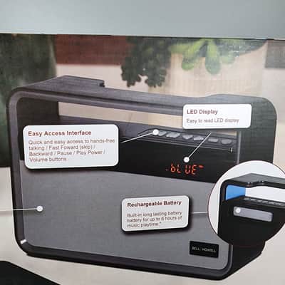 Bell + Howell BH75TWS True Wireless Stereo Link Neo-Retro Bluetooth Speaker image 7