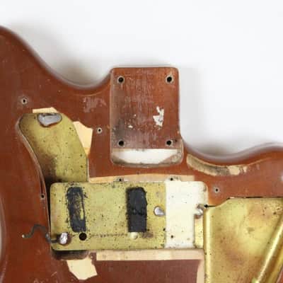 1963 Vintage Fender Jazzmaster BODY ~Lightweight 4.5lbs~ Killer RELIC Brown Refin USA 1960s Pre-CBS L-Series image 2