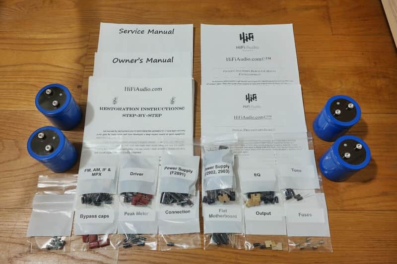 Sansui G22000 restoration kit filter capacitor repair rebuild fix image 1