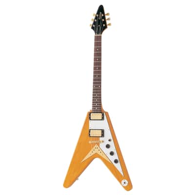 ベース Epiphone Limited Edition Korina Flying V Epiphone Korina Flying V Bass LTD - Alpine White | Sweetwater