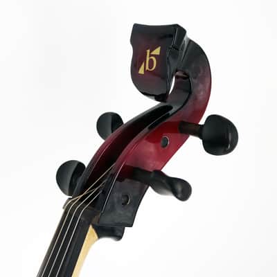 Bridge EC4 Draco Electric 4/4 Cello with Case and Bow - Red/Black image 5