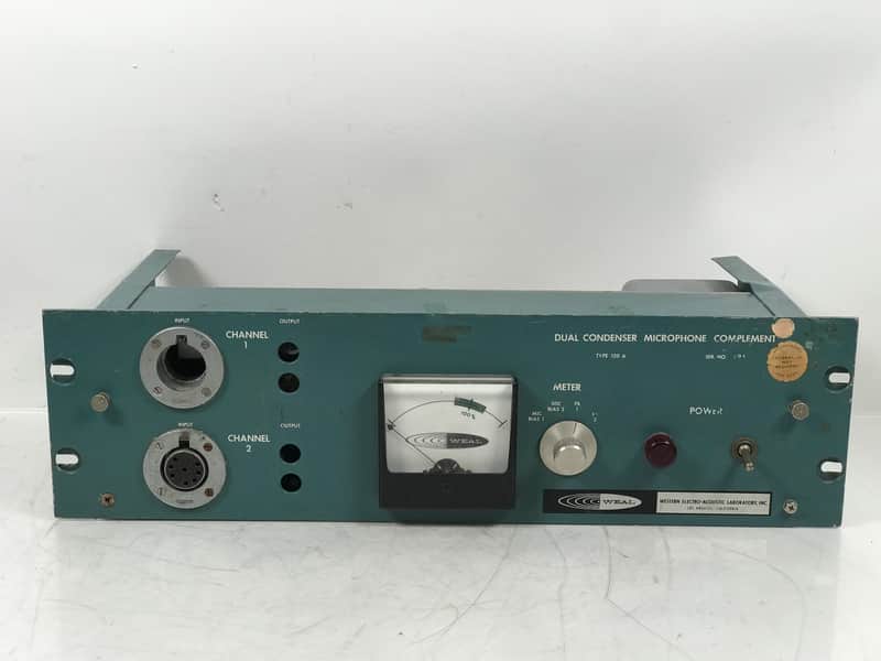 WEAL Western Electro-Acoustic Laboratry 120A Dual Condenser Tube Microphone Complement image 1