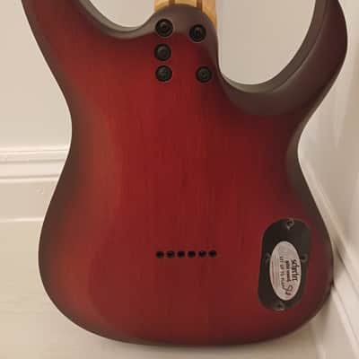 Schecter Sunset 6 Extreme Left-Handed - Scarlet Burst image 7