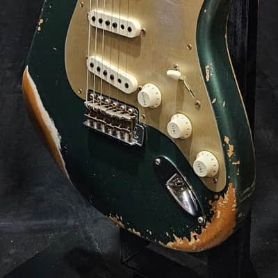 Fender Custom Shop Limited Edition 1959 / 59 Strat Heavy Relic Aged Sherwood Green Metallic 2023 image 6