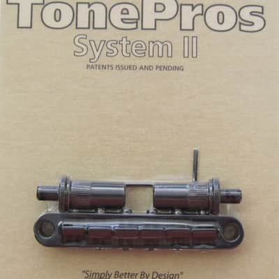 TonePros T3BT-B Metric Tuneomatic Bridge Black