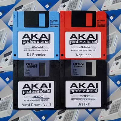 Akai MPC 2000XL x20 Diskettes Drum Kit Sounds Samples Floppies Floppy imagen 4