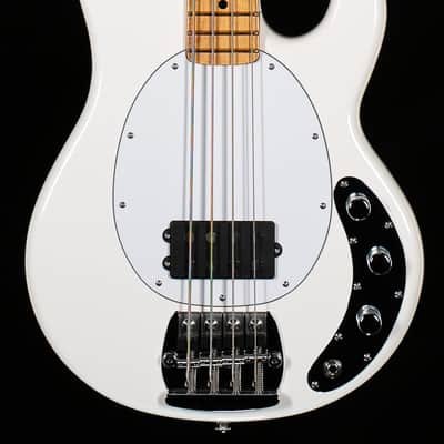Ernie Ball Music Man Retro 70s StingRay 4 Bass White  (052) image 3