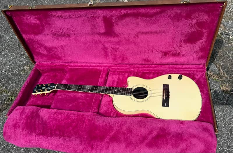 1991 Gibson Chet Atkins SST Acoustic/Electric Guitar W/OHSC Polaris White image 1