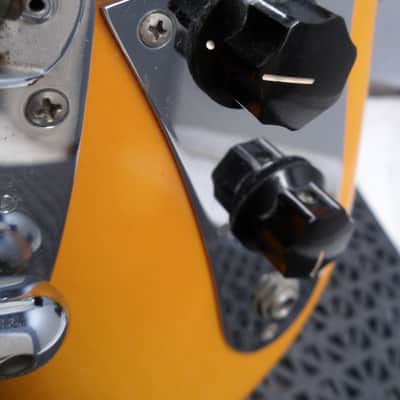 1969 Fender Mustang Custom Orange with racing stripes Excellent image 8