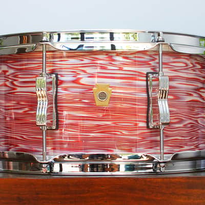 Ludwig Legacy Maple 6.5" x 14" Snare Drum w/ VIDEO! 3-Ply Vintage Pink Oyster image 8