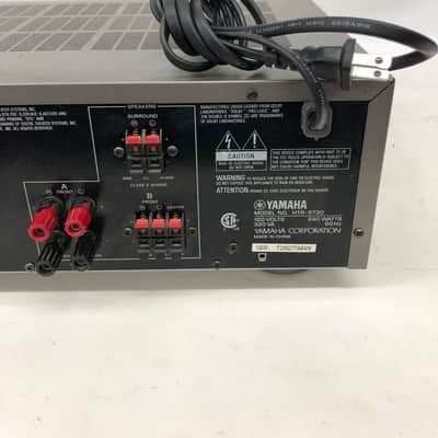 Yamaha HTR-5730 Natural Sound A/V Receiver - For Parts or Restoration - Non-Functional 1990's - Silver image 7