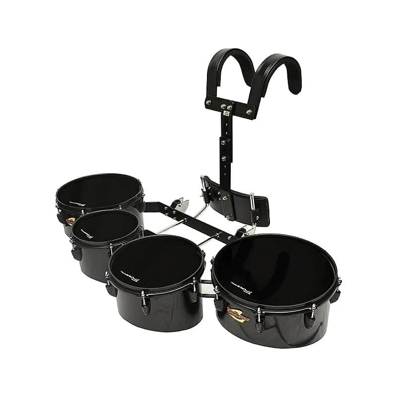Trixon Pro Marching Toms - Set of 4 - Black image 1