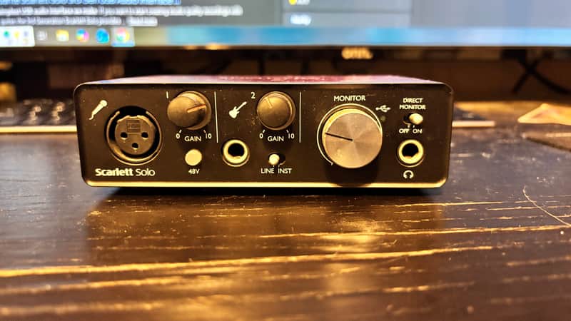 Focusrite Scarlett Solo 2nd Gen USB Audio Interface | Reverb