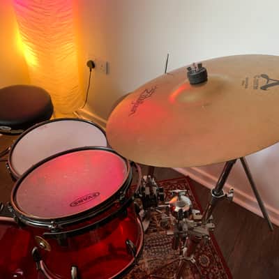 Peace Echoplasma - 5pc Acrylic Drum Kit wine red WITH Yamaha Hardware, Stool & Zildjian Cymbals image 14