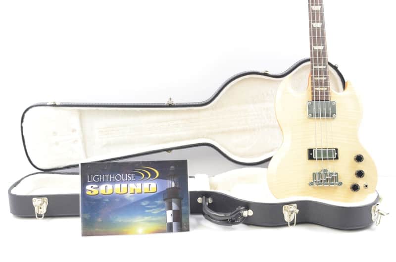 2007 Gibson SG Supreme 4-String Bass Guitar - Natural AAA Flame Maple w/ OHSC image 1