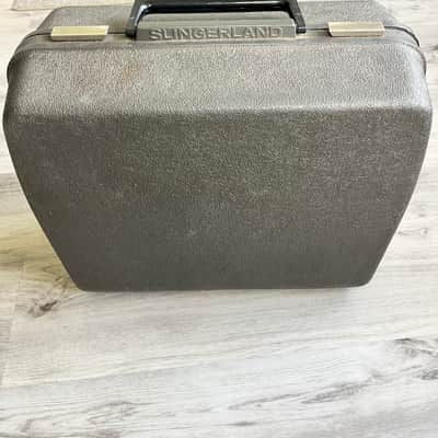 Slingerland No. 130 Gene Krupa Sound King 5x14" 8-Lug Chrome Over Brass Snare Drum with Zoomatic Strainer 1963 - 1977 - Chrome image 9