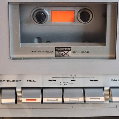 Akai Akai GX-M30 ivintage 2-head, single compact cassette deck 70s  - Metal imitation wood cabinet image 7