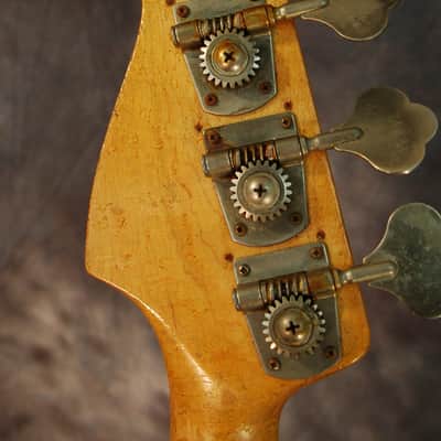 Schecter Jazz Bass 1970's Natural Ash Emg Dimarzio BadAss Bridge Hardshell Case image 6