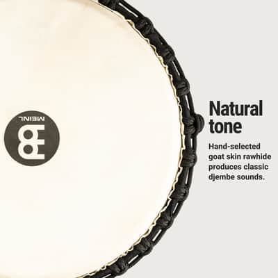 Meinl Percussion Djembe with Mahogany Wood - 13" Extra Large, Rope Tuned Goat Skin Head (HDJ17-XL) image 4