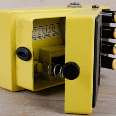 Boss OD-2 Turbo OverDrive (Black Label) 1987 Yellow Vintage Made in Japan ACA image 7