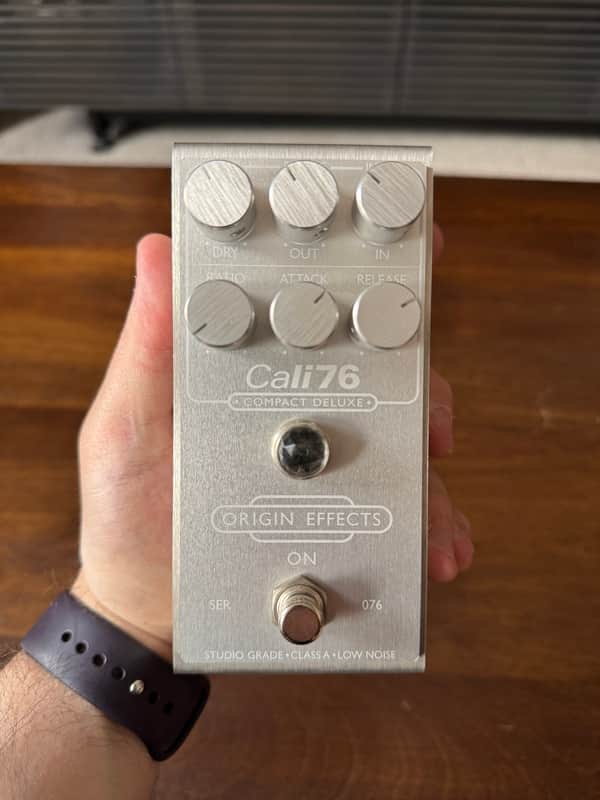 Origin Effects Cali76 Compact Deluxe Compressor Limited Edition - 10th Anniversary 2022 - Laser Engraved Silver image 1