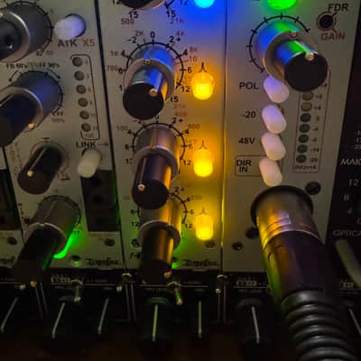 Tonelux EQ5P 500 Series Discrete Parametric Equalizer Module 2010s - Green image 4