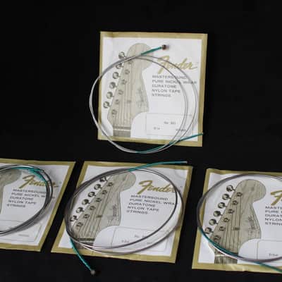 Fender original vintage Flatwound Bass strings full set. Candy case image 4