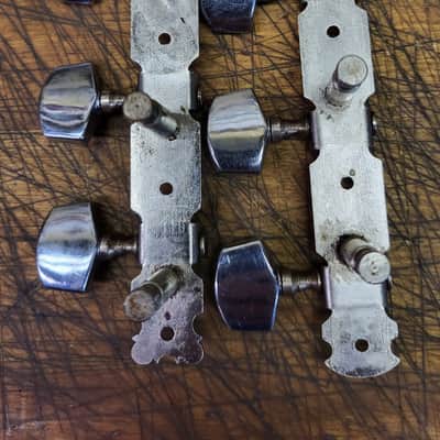 Vintage RARE 1970's 3x3 Open Back Fancy Guitar Tuners Japan Luthier Parts #5 image 5
