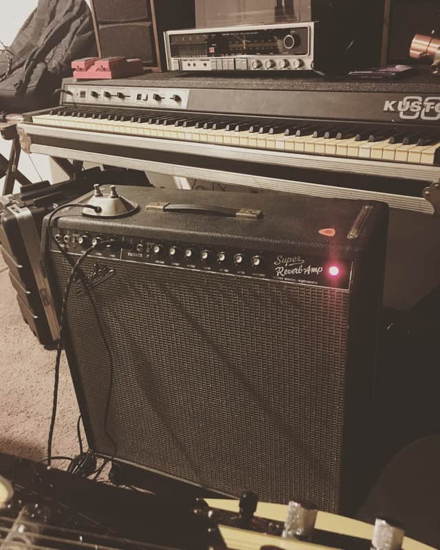 Fender 1970 Super Reverb Blackface 2-Channel 40-Watt 4x10" Guitar Combo image 1