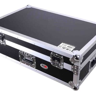 PROX XS-REV71K2U WLT LED ATA Style Flight Case for Pioneer DDJ-REV7 DJ Controller with 2U Rack Space Laptop Shelf Wheels LED image 11