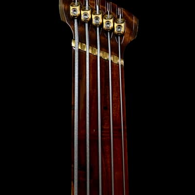 Bezard Guitars Famine 5 String Fretless, Custom Shop, Single Cut Boutique Bass image 10