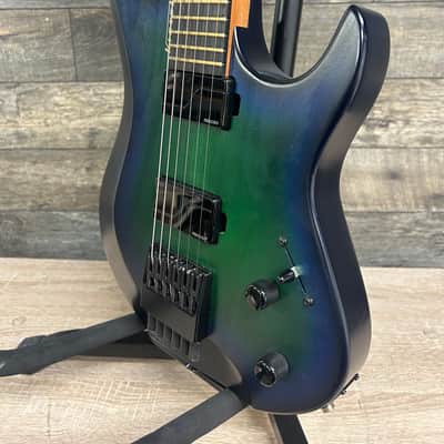Kiesel Osiris Headless 6-String Electric Six String Translucent Dragon Burst Guitar #1414 image 5