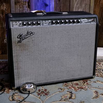 Fender '65 Twin Reverb Reissue 85-Watt 2x12" Guitar Combo 2008 - Black AC072543 with Footswitch image 1